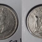 1921 Australia silver 6 pence