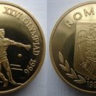 Rare 1996 Romania Brass 100 L piedfort Olympic .Tennis