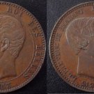 Rare 1853 Belgium Marriage  Large 10 Centimes-Nice