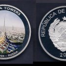 Mozambique 2010 Huge 50mm Color Medal-World Skyscrapers-Tree Tower Russia
