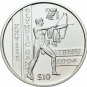2003 Sierra Leone Large Proof Silver $10 Olympics Athens- Ancient Archer