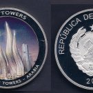 Mozambique 2010 Huge 50mm Color Medal-World Skyscrapers-Dancing Tower Arabia