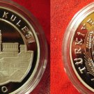 1998 Turkey Large Silver Proof 3000000 lira -Euro-Galata Tower