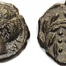 Ancient Greece HIMERA, Æ16 (Hemilitron), 420-408 BC, Nymph hd l./6 pellets S1110
