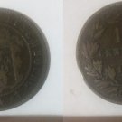 1870 (no dot) Luxembourg Large 10 Cent-rare