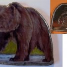 Unusual 2008 Somalia color $1 Animal-shaped Grizzly Bear