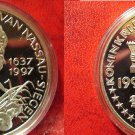 Rare 1997 Netherlands Large  Silver Proof 10 Ecu Van Nassau-Siegens