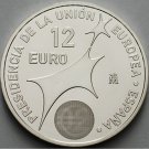 2002 Spain Large Silver 12 Euro-EU Presidency