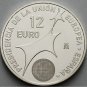 2002 Spain Large Silver 12 Euro-EU Presidency
