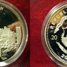 2000 Liberia Large Silver Proof $20 World Capitals- Dublin