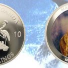 Uganda 2010 Huge 50mm Color 100 Shillings-Maneaters-Mountain Lion