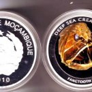 Mozambique 2010 Large  Medal-Deep Sea Creatures-Fangtooth Fish