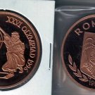 Rare 1996 Romania Copper 100 L piedfort Olympic Shooting