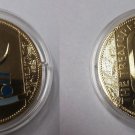 2008 Somalia large Goldplated color 250 shillings-Ancient Egypt-Udjat Eye