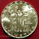 1941 Switzerland Silver Commemorative 5 F-650 years Confederation- Brilliant UNC