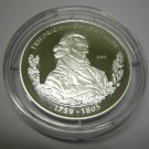 2004 Togo  Large silver  Proof 1000 Fr Friedrich Von Schiller