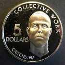 1976 Guyana Large Silver Proof $5-Crichlow