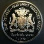 1976 Guyana Large Silver Proof $5-Crichlow