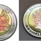 2010 Fiji Large Tri-metal  $1 World Cup Soccer/Animals-Zebra
