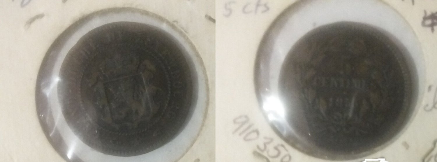 1855 Luxembourg 5 Cent