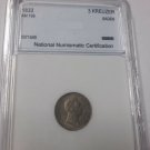1833 Baden 3 Kreuzer - German States-Nice,slabbed