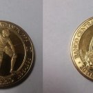 Rare 1996 Peru Large Goldplated pattern 20 S Olympic Discus T2