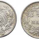 1906 G Germany Silver 1/2 Mark-Nice UNC