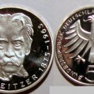 1975 Germany Proof Silver 5 M Albert Schweitzer