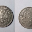 Scarce 1951-F Germany 2 Marks