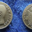 Scarce 1898 Belgium Flemish silver 50 Centimes