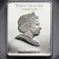 2009 Cook Is Large Silver Color Proof $5- Great Painters-Jan Matejko/w pearl