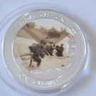 2014 Tristan da Cunha Large Gold pl1 Cr WWII D-day Beach Landing