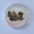2014 Tristan da Cunha Large Silverpl 1 Cr WWII D-day Tank