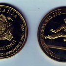 Rare 1996 Tanzania Brass 2000 s pattern Olympic TaeKwonDo/Judo T1