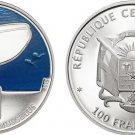 2015 Central Africa Large Color Proof 100 Francs WWF Blue Whale