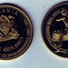 Rare 1996 Tanzania Brass 2000 s pattern Olympic Discus T1