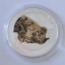 2014 Tristan da Cunha Large Gold pl1 Cr WWII D-day Soldiers