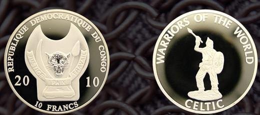 2010 Congo Large 10 Fr-Warriors- Celtic