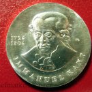Scarce 1974 DDR(East Germany) Large Silver 20 Marks  Immanuel Kant,UNC