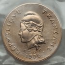 Rare 1976 French New Polynesia Essai 100 francs -Nice BU-original packaging