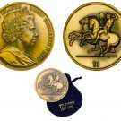 2010 British Virgin Islands Huge $1 Ancient Greek Horsemen Sculpture with/pouch