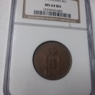 1892 Sweden 5 Öre NGC MS 64- Superb condition