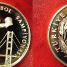 1994 Turkey Large Silver Proof 50000 World Cup Soccer(Football)