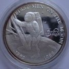 1989 Marshall Isl. Large 1 OZ Silver Proof $50-Space-First Men on the Moon