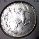 Rare 1986 China Silver Matte 5 Yuan Soccer(Football)-mintage 1000