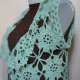 Crochet-knitting shawl-bolero-pancho