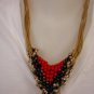 Peyote .Unique seed beads necklace .Handmade..