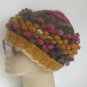 Crocheted-knitted colorful mohair hat,beanie,cap.berett