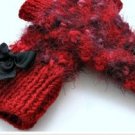 Knitted Red mittens,gloves, Rabbit wool, so soft, .OOAK Knitted Red mittens,gloves, Rabbit wool, so soft, .OOAK