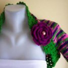 Knitted handmade Colorful shrug-for you
